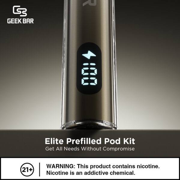 原廠正品 Geek Bar Elite Prefilled Pod Kit 菁英 一次性換彈 拋棄式 電子煙 VC蒸氣