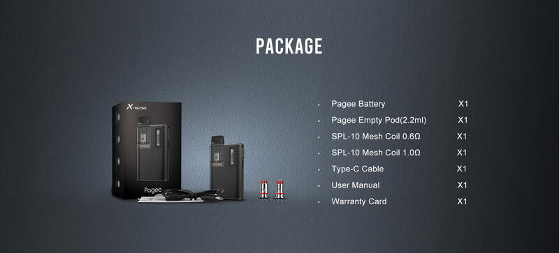 原廠正品 NEVOKS Pagee Pod 佩奇 主機套裝 VC蒸氣