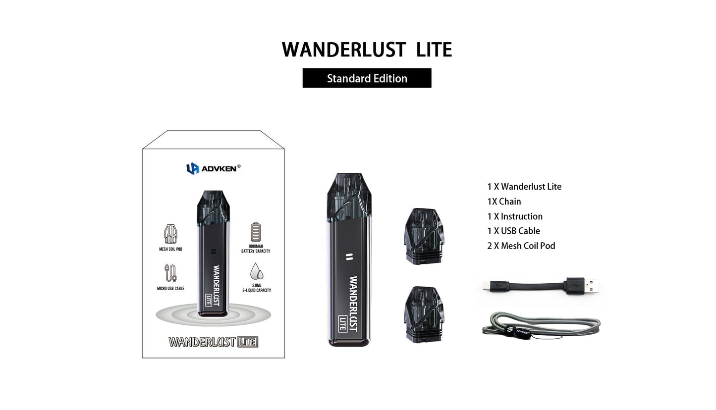 原廠正品 出國替代機 ADVKEN WANDERLUST LITE 漫遊者套裝 VC蒸氣
