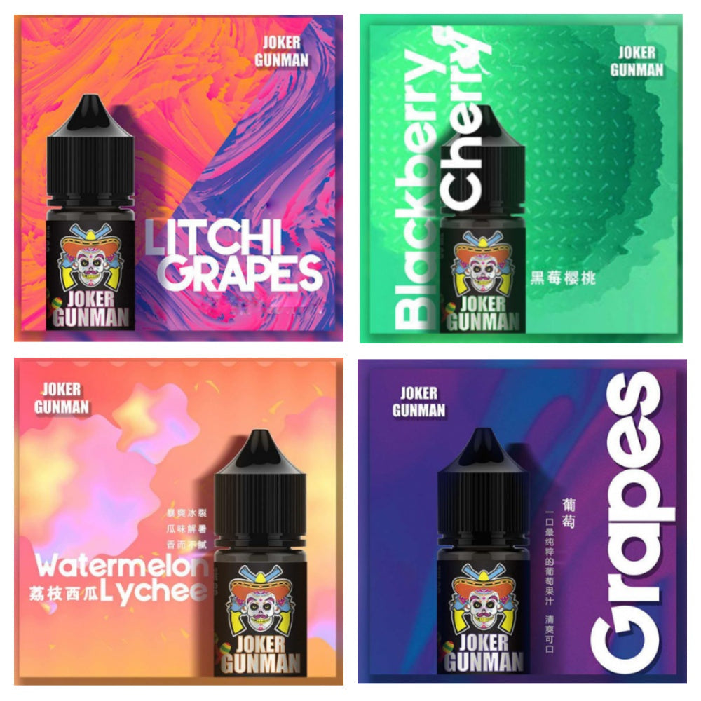 原裝正品 英國進口 老闆推薦 JOKER GUNMAN 小丑鹽 30ml 35鹽 煙油 小煙油 菸油 小菸油 電子煙油 VC蒸氣