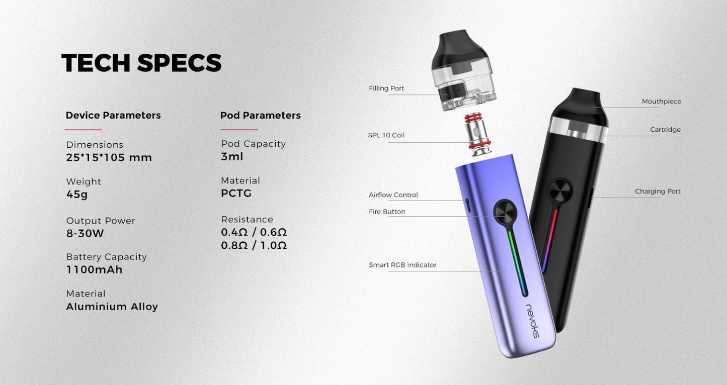 原廠正品 Nevoks Feelin 2 菲林 2 菲林2代 30W VC蒸氣