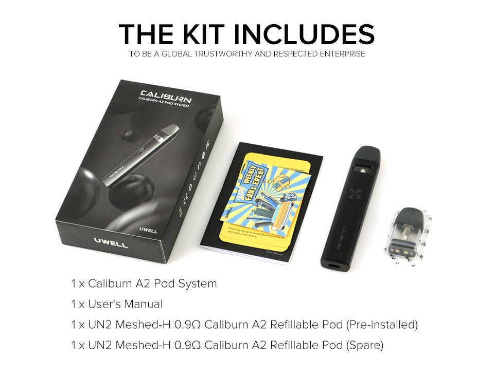 原廠正品 Uwell Caliburn A2 咖哩棒 小煙 VC蒸氣