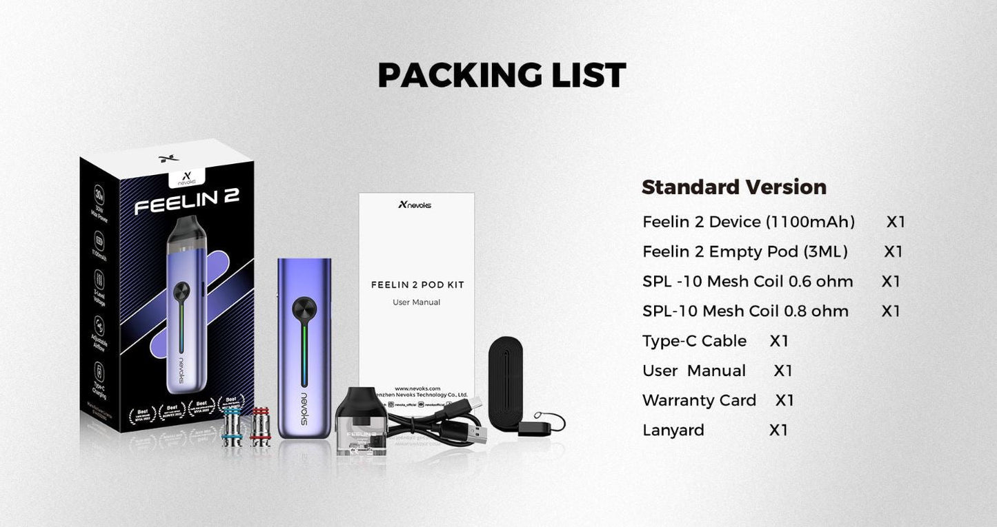 原廠正品 Nevoks Feelin 2 菲林 2 菲林2代 30W VC蒸氣