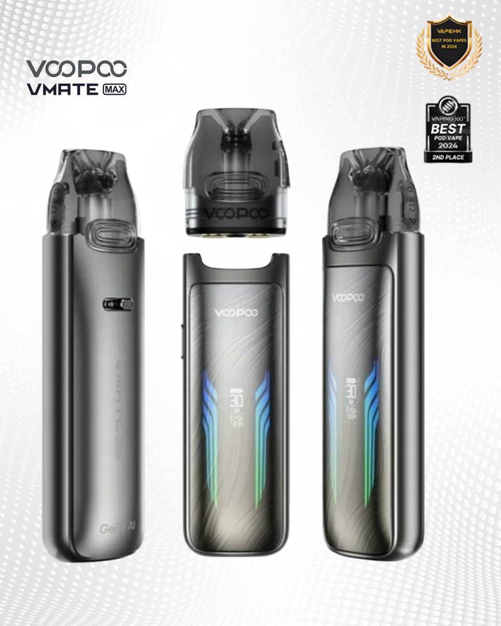 原廠正品 Voopoo Vmate MAX 30W 可調瓦小煙 1200mAh 電子煙 小煙 VC蒸氣