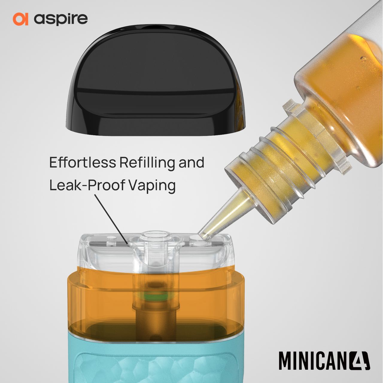 原廠正品 Aspire Minican 4 迷你罐4代 3檔可調 小煙 電子煙 VC蒸氣