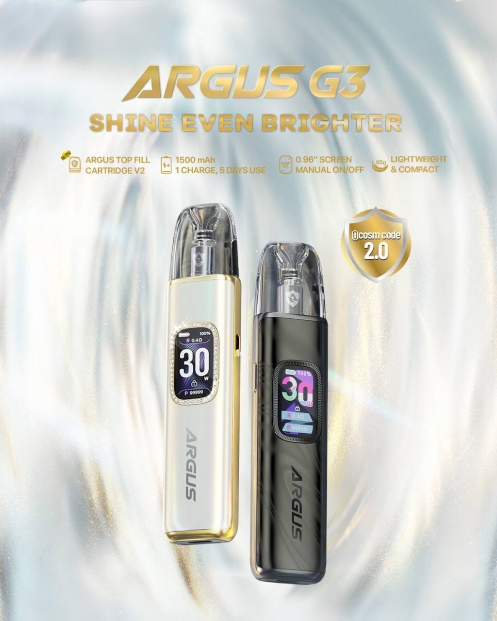原廠正品 VOOPOO ARGUS G3 阿格斯 g3 1500mAh 大容量 電子煙 小煙 VC蒸氣