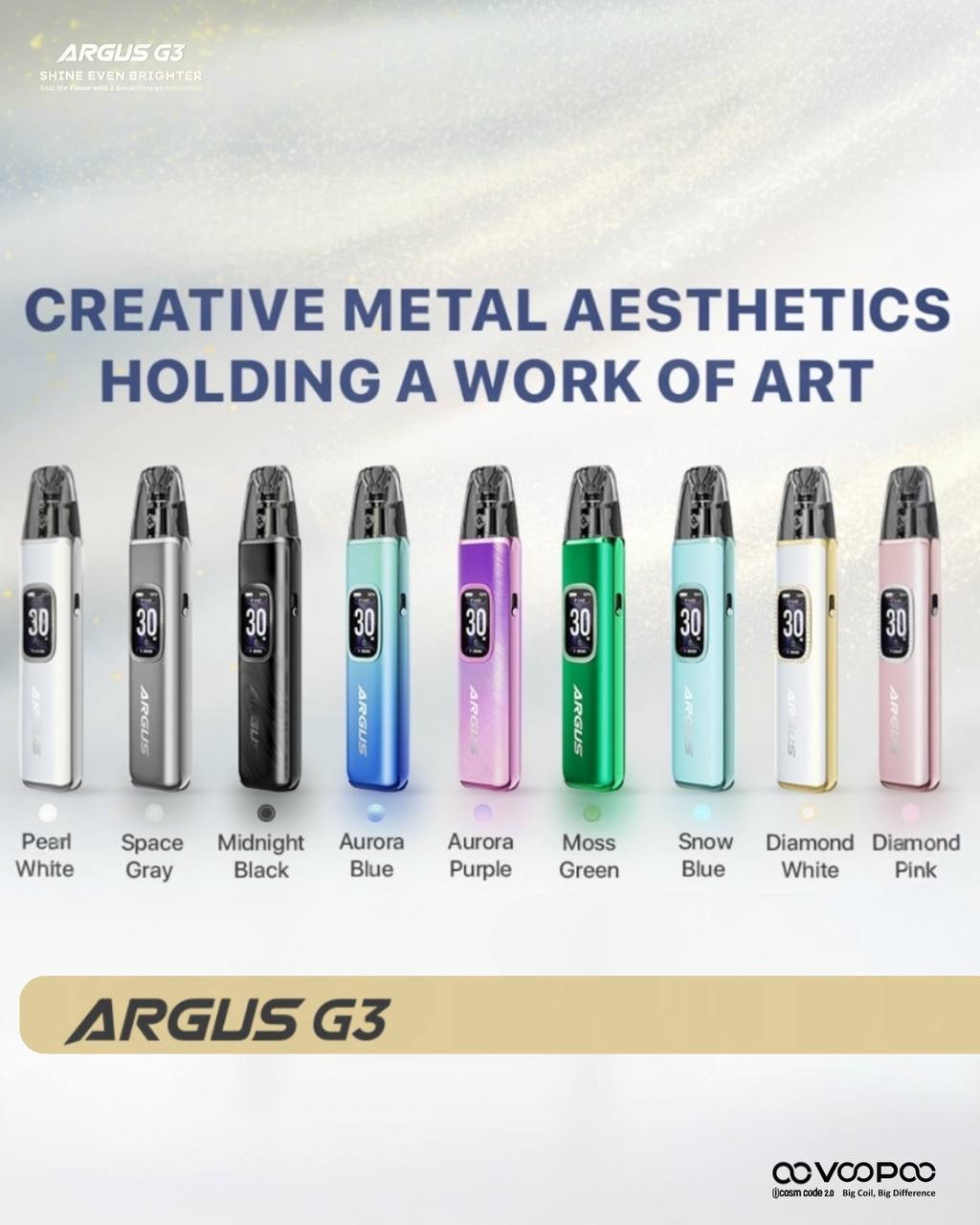 原廠正品 VOOPOO ARGUS G3 阿格斯 g3 1500mAh 大容量 電子煙 小煙 VC蒸氣