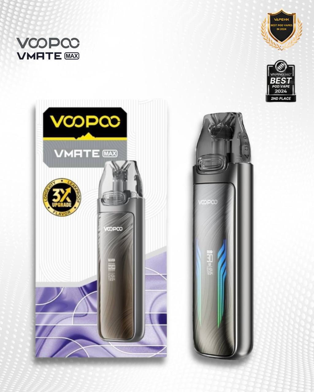 原廠正品 Voopoo Vmate MAX 30W 可調瓦小煙 1200mAh 電子煙 小煙 VC蒸氣