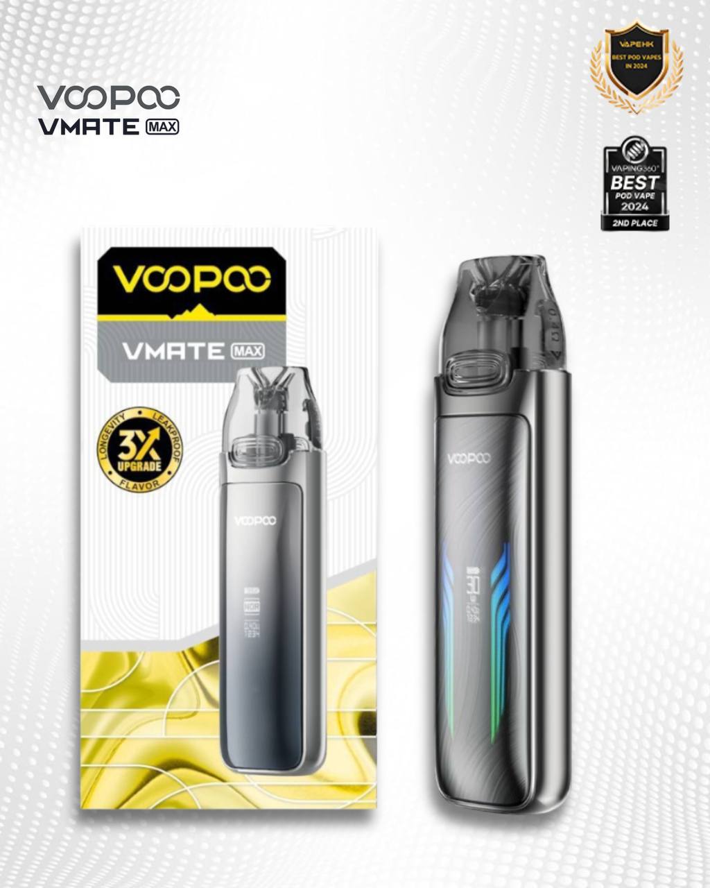 原廠正品 Voopoo Vmate MAX 30W 可調瓦小煙 1200mAh 電子煙 小煙 VC蒸氣