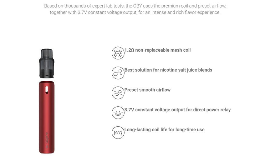 原廠正品 Aspire OBY KIT 小煙主機 VC蒸氣