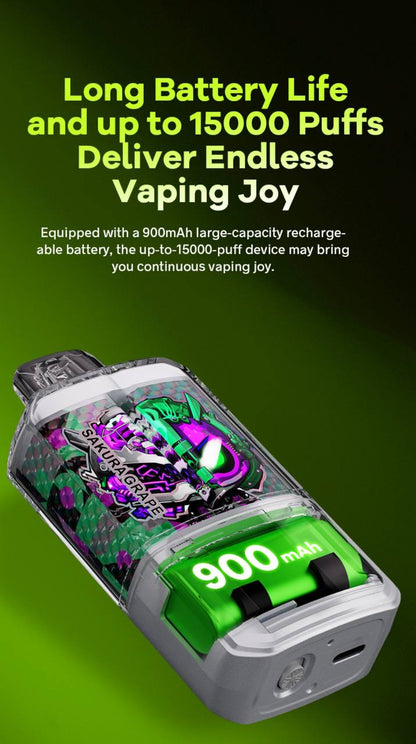 原裝進口 瘋狂CRAZYACE 15000口 一次性  電子煙 拋棄式 小煙 VC蒸氣