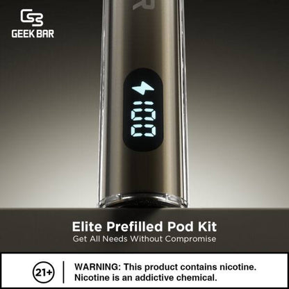 原廠正品  Geek Bar Elite Prefilled Pod Kit 菁英 一次性換彈 拋棄式 電子煙 VC蒸氣