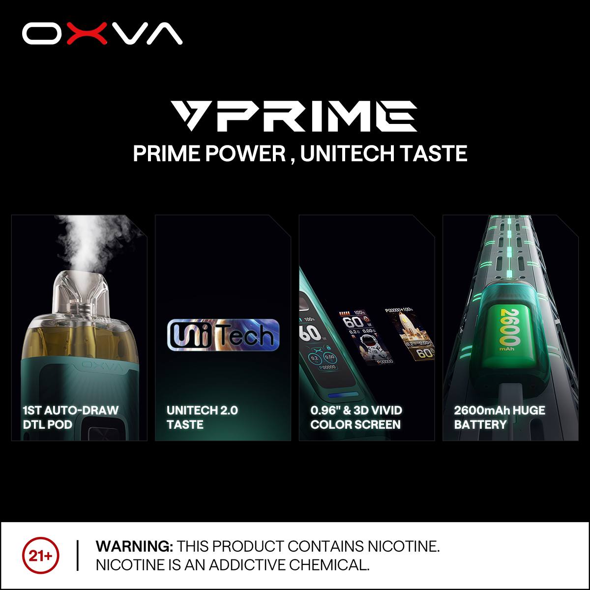 原廠正品 OXVA VPRIME 至尊 大小煙主機 現貨 2025年最新款 大小煙 VC蒸氣
