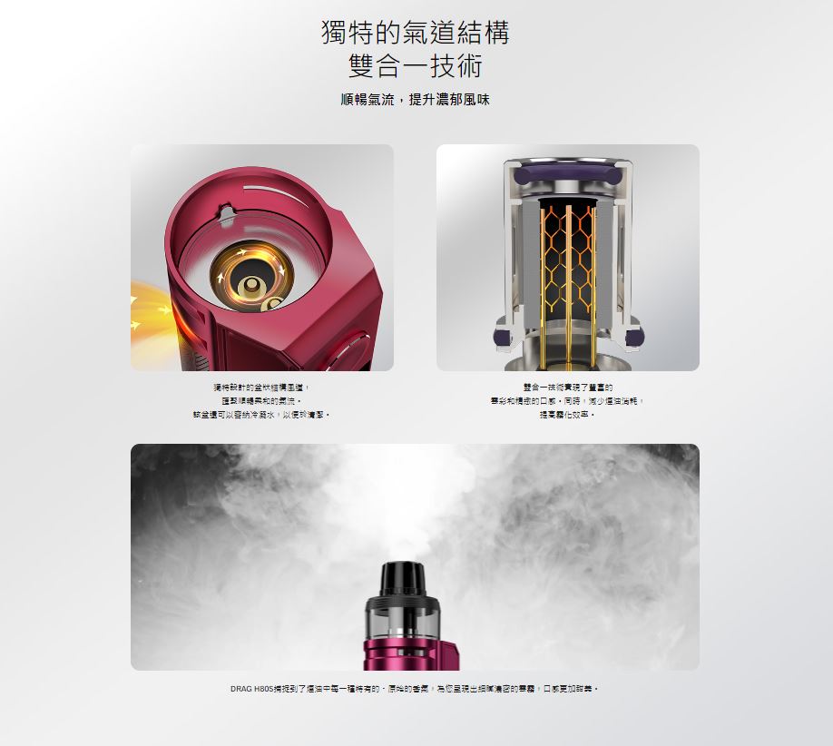 原廠正品 VOOPOO DRAG H80S 跩哥H80S套裝 80W 現貨 VC蒸氣