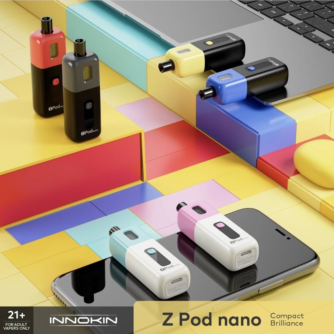 原廠正品 INNOKIN Z Pod Nano 魔術方塊 超輕便型 小煙主機套裝 空煙彈 VC蒸氣