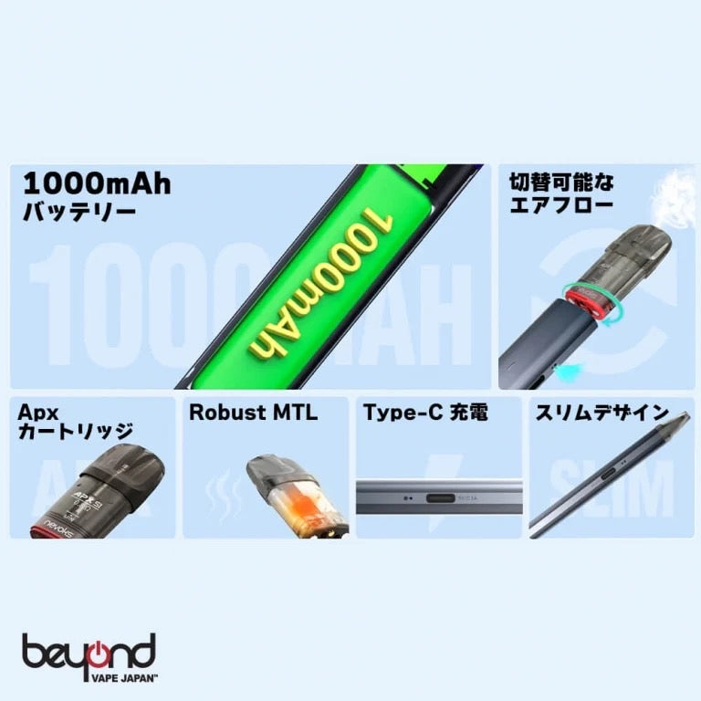 原廠正品 NEVOKS APX S2 1000mAh 小煙套裝 電子煙套裝 VC蒸氣