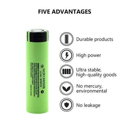 原裝進口 Panasonic 國際牌 NCR18650B鋰 電池 3400mAh 手電筒專用 VC蒸氣