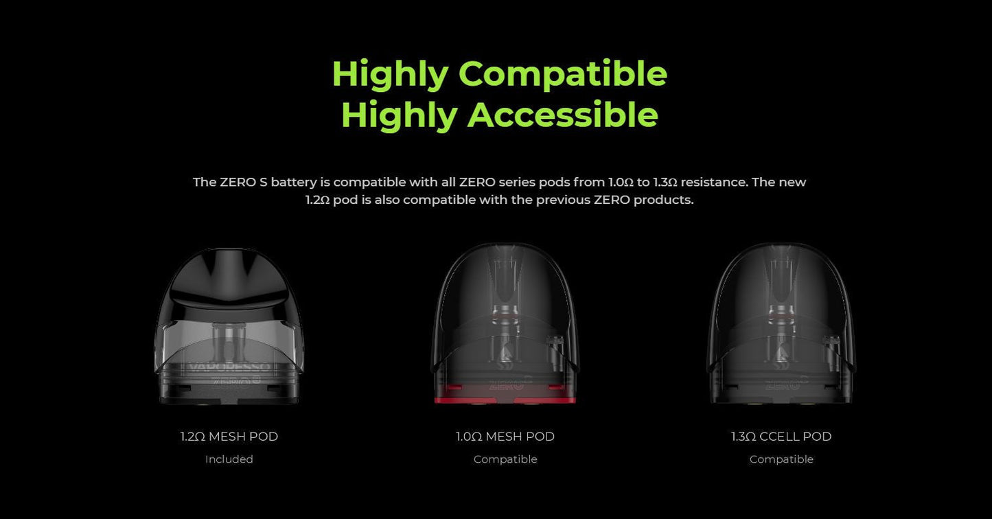 原廠正品 Vaporesso Zero S 650mAh 小煙主機 通用ZERO ZERO 2 VC蒸氣