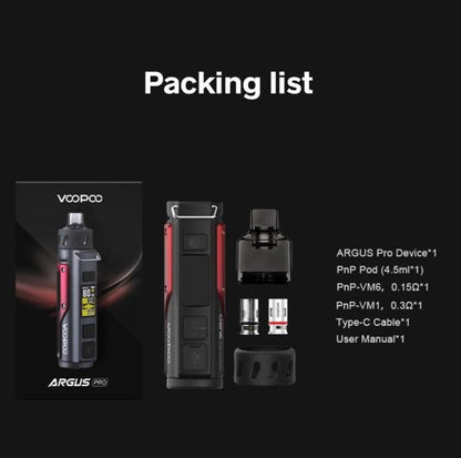 原廠正品 VOOPOO ARGUS PRO 阿格斯 可調式5-80瓦 VC蒸氣