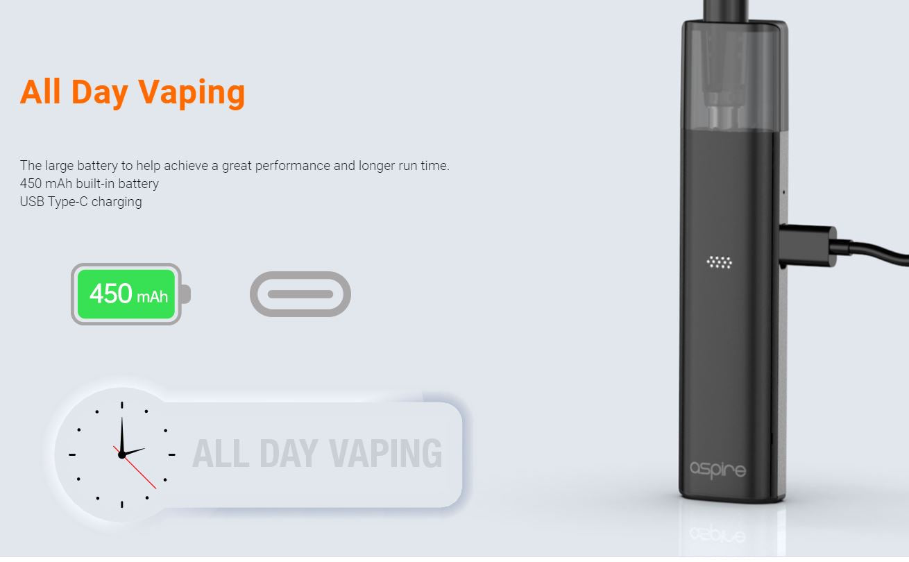 原廠正品 Aspire Vilter Pod Kit 450mAh 666一代 VC蒸氣