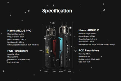 原廠正品 VOOPOO Argus X 80W 18650電池版 VC蒸氣