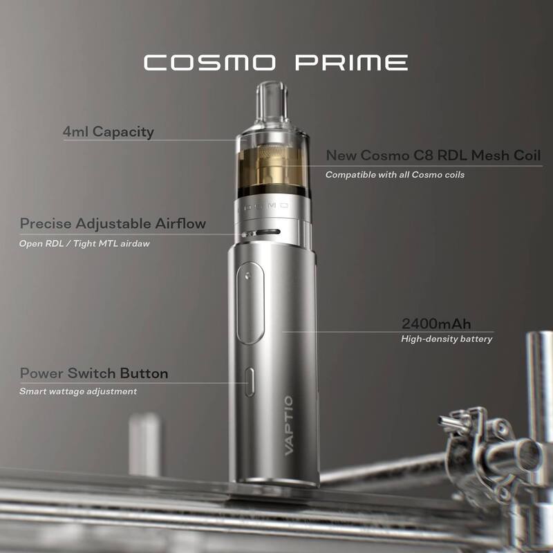 原廠正品 VAPTIO Cosmo Prime 40w 主流 三段調壓輸出 主機套裝 成品芯 VC蒸氣