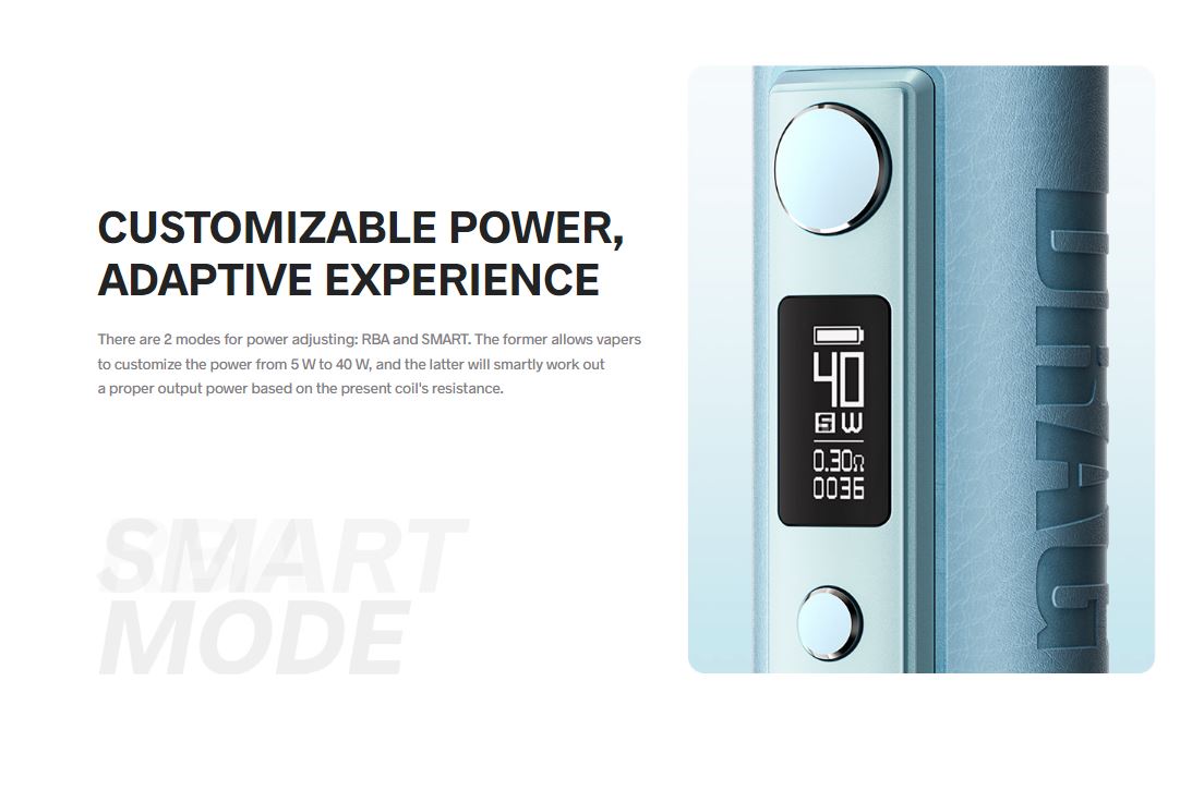 原廠正品 VOOPOO DRAG H40 40W 電子煙主機套裝 VC蒸氣