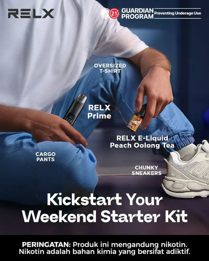 原廠正品 RELX PRIME 全球第一品牌 電子煙  主機套裝 小菸 小煙 自動智控霧化主機｜1000mAh 長效續航 - VC蒸氣