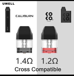 原廠正品 Uwell Caliburn Pod 石中劍 (1代) 咖哩棒 KOKO 咖哩棒 VC蒸氣