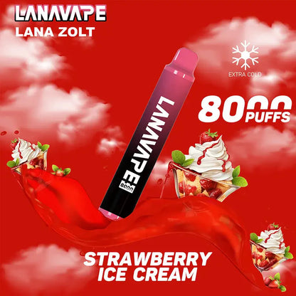 原廠正品 LANA VAPE 拋棄式 8000口 一次性 17種口味 台灣現貨 電子煙 大容量 VC蒸氣