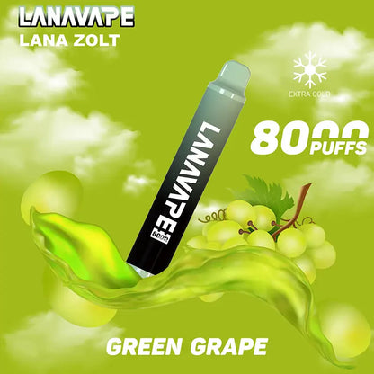 原廠正品 LANA VAPE 拋棄式 8000口 一次性 17種口味 台灣現貨 電子煙 大容量 VC蒸氣