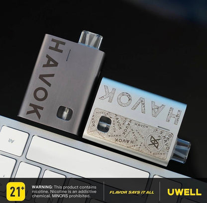 原廠正品 100%不漏油【Uwell Havok R】咖哩棒 酒壺 電子煙主機 空煙彈 VC蒸氣