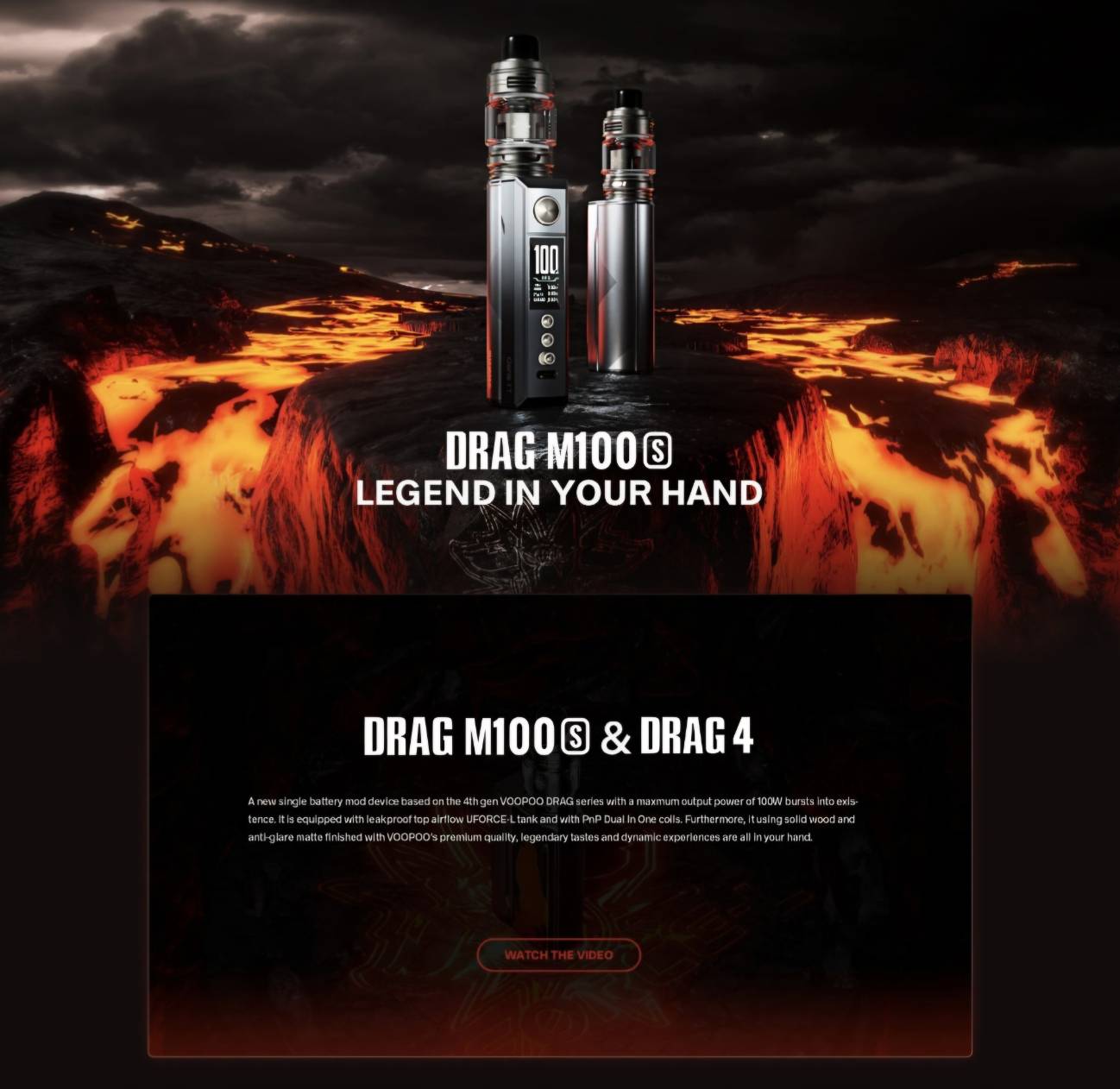 原廠正品 VOOPOO DRAG M100S 跩哥 大小煙510主機 PNP成品芯 霧化器 VC蒸氣