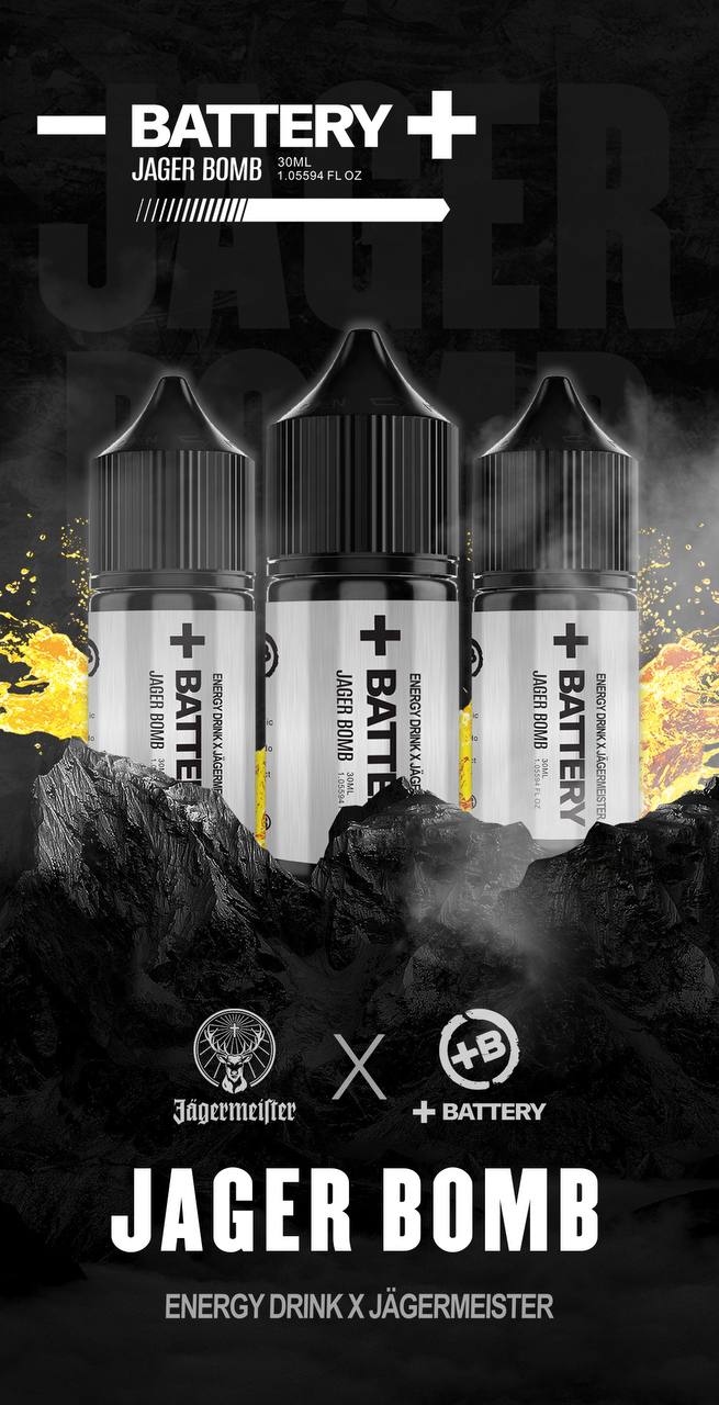 原裝正品 BATTERY 野格炸彈煙  野格+能量飲料酸甜冰涼口感 煙油 小煙油 - VC蒸氣