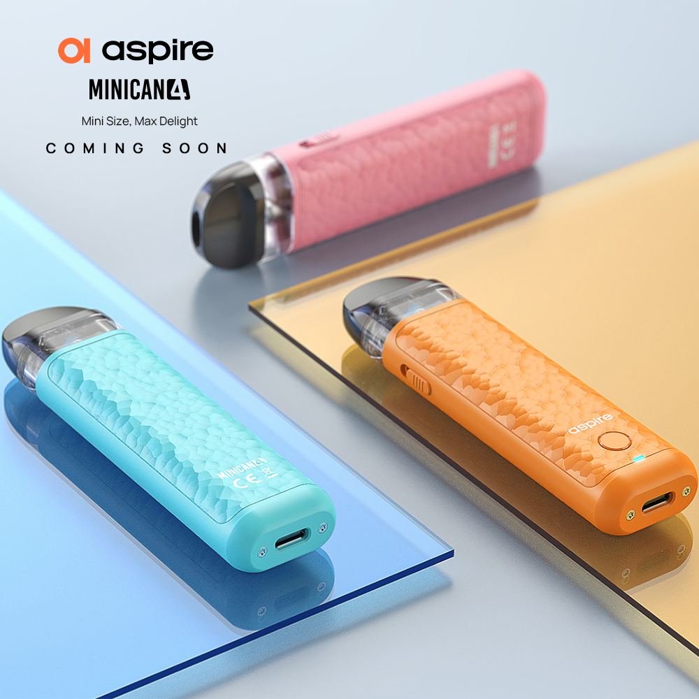 原廠正品 Aspire Minican 4 迷你罐4代 3檔可調 小煙 電子煙 VC蒸氣