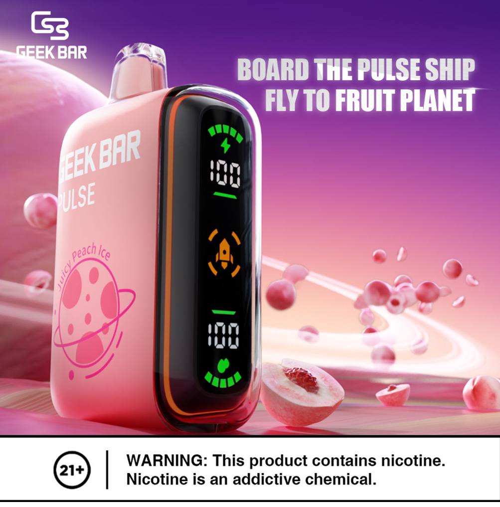 原廠正品 美國大牌 Geek Bar Pulse Vape  15000 口 現貨 一次性 拋棄式 小煙 VC蒸氣