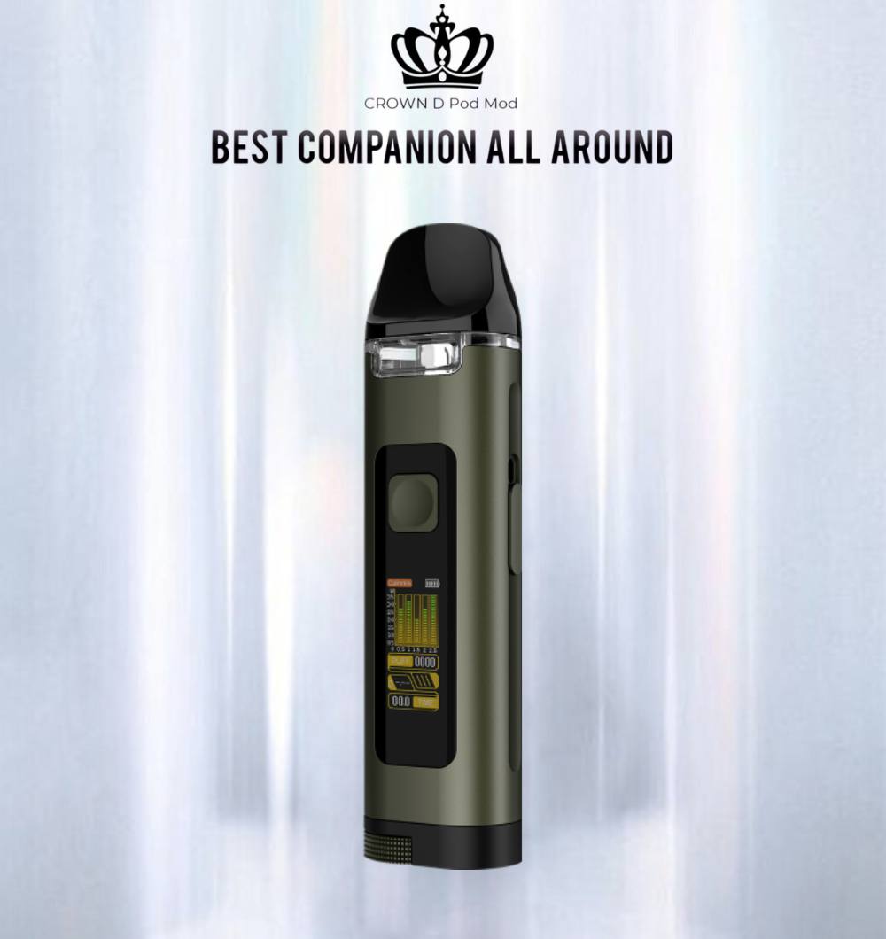 原廠正品 Uwell Crown D Pod Mod 35w 王冠 大小煙 主機套裝 現貨 當天出 VC蒸氣