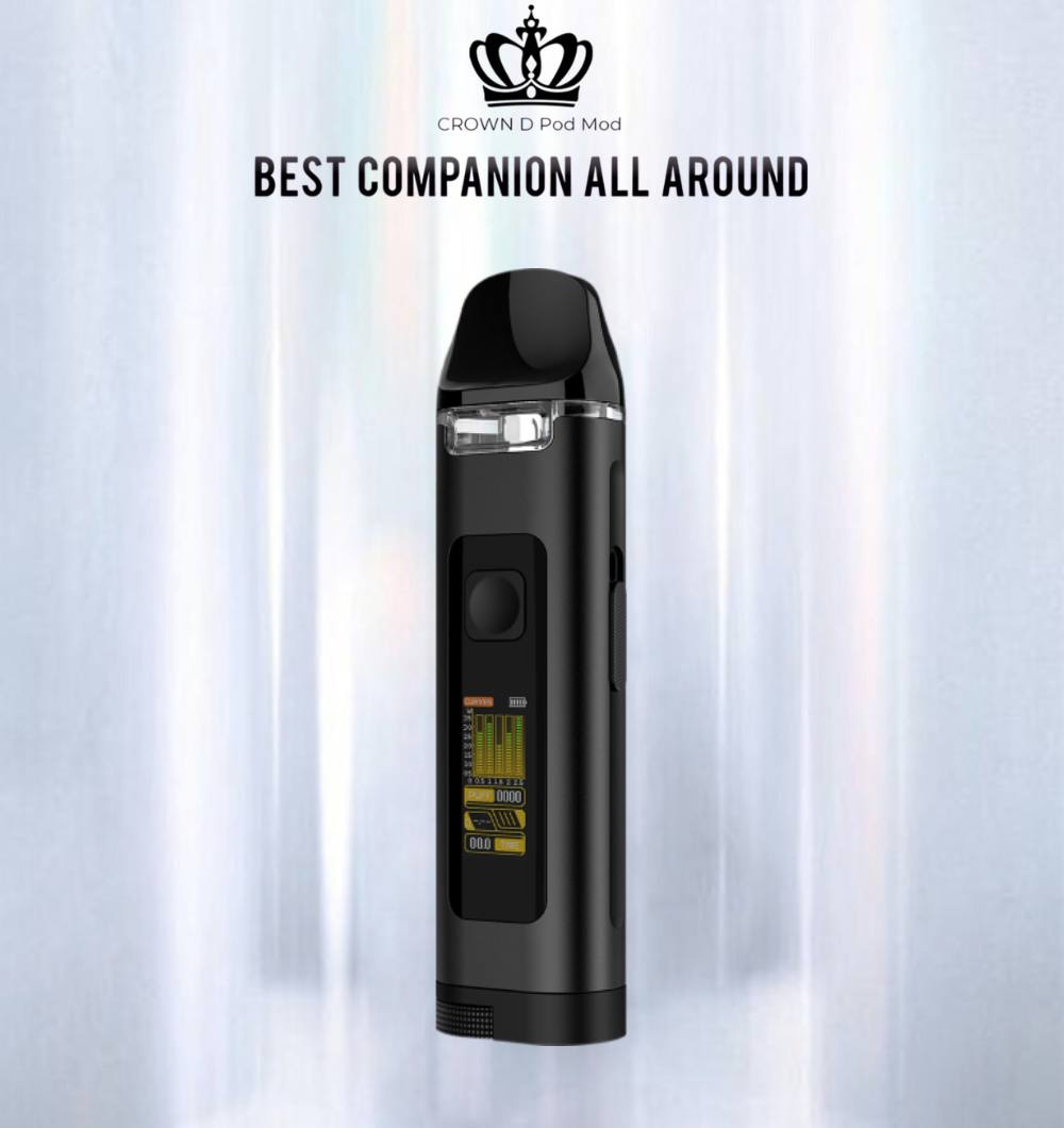 原廠正品 Uwell Crown D Pod Mod 35w 王冠 大小煙 主機套裝 現貨 當天出 VC蒸氣
