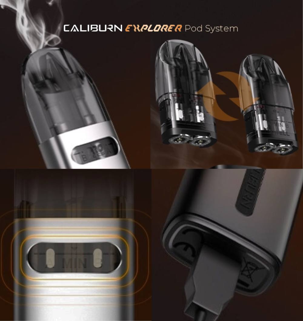 原廠正品 UWELL 探險家 探索者 Caliburn Explorer 雙線圈咖哩棒 VC蒸氣