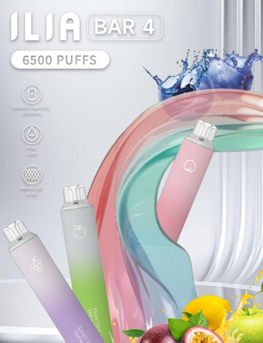 原廠正品 ILIA 哩亞 四代拋棄式6500口- 一次性 電子煙 拋棄式 電子煙 小菸 電子菸