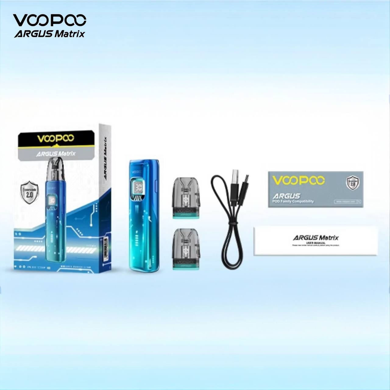 原廠正品 VOOPOO ARGUS Matrix 曲面屏 未來主義設計 電子煙 小菸 阿格斯 - VC蒸氣