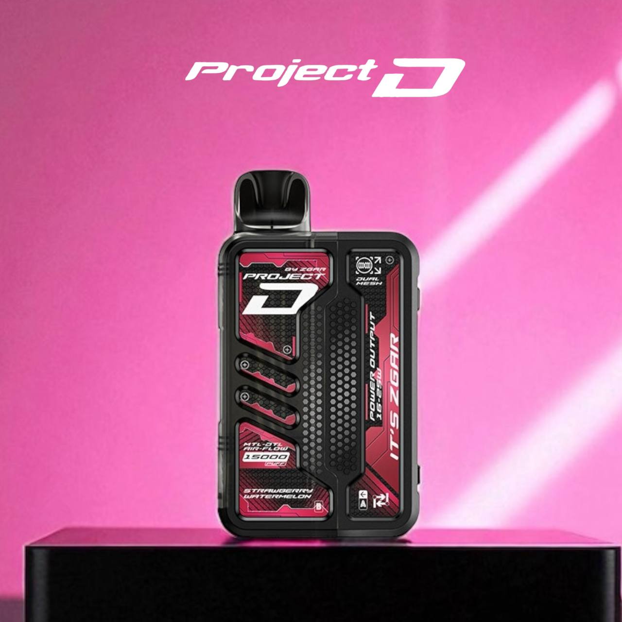 原廠正品 老闆推薦 project D 冰熊卡帶 磁吸便攜換彈 LED顯示屏 一次性 拋棄式 電子煙 小煙  15000口 大容量 可拆卸 非 東京魔盒 ILIA LANA RELX SP2 S 魅海 - VC蒸氣