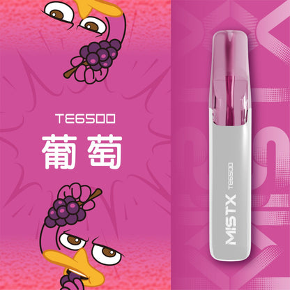 原廠正品 老闆推薦 MISTX TE6500 鴨嘴獸 一次性 拋棄式 電子煙 小煙 小菸 20種口味 透明設計可看油量