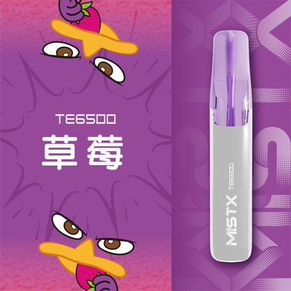 原廠正品 老闆推薦 MISTX TE6500 鴨嘴獸 一次性 拋棄式 電子煙 小煙 小菸 20種口味 透明設計可看油量
