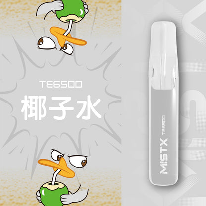 原廠正品 老闆推薦 MISTX TE6500 鴨嘴獸 一次性 拋棄式 電子煙 小煙 小菸 20種口味 透明設計可看油量