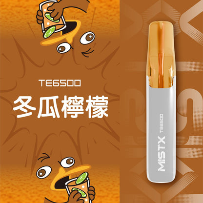 原廠正品 老闆推薦 MISTX TE6500 鴨嘴獸 一次性 拋棄式 電子煙 小煙 小菸 20種口味 透明設計可看油量