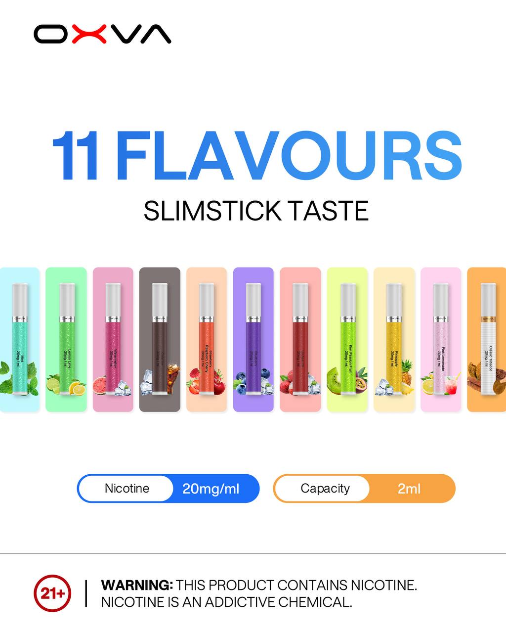 原廠正品 OXVA SlimStick 一次性 拋棄式 預注油加熱棒 電子煙 小菸